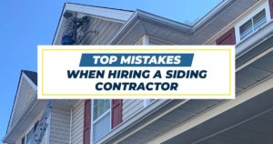 siding contractor selection